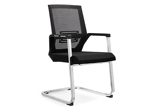 會議椅-001黑色座墊 電鍍腳